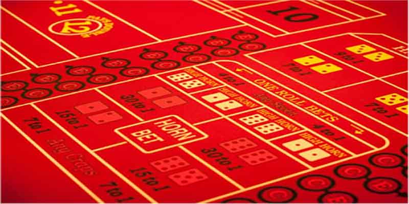 Craps Table Red